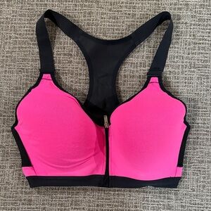 VXS Victoria's Secret Hot Pink and Black Sports Bra